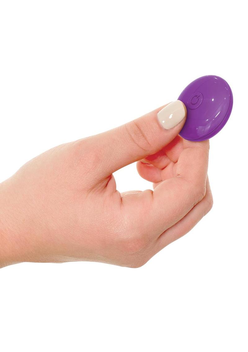 3Some Total Ecstasy Silicone Rechargeable Vibrator with Remote Control - Purple