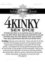 4 Kinky Sex Dice Game