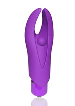 4b Demon Rechargeable Silicone Mini Clitoral Stimulating Vibrator - Grape/Purple