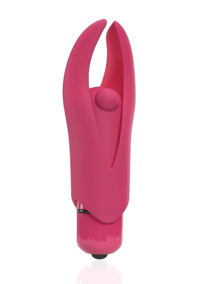 4b Demon Rechargeable Silicone Mini Clitoral Stimulating Vibrator - Strawberry