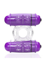 4t Double Wammy Silicone Rechargeable Dual Vibrating Couples Cock Ring