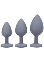 A-Play Silicone Anal Trainer - Gray/Grey - Set