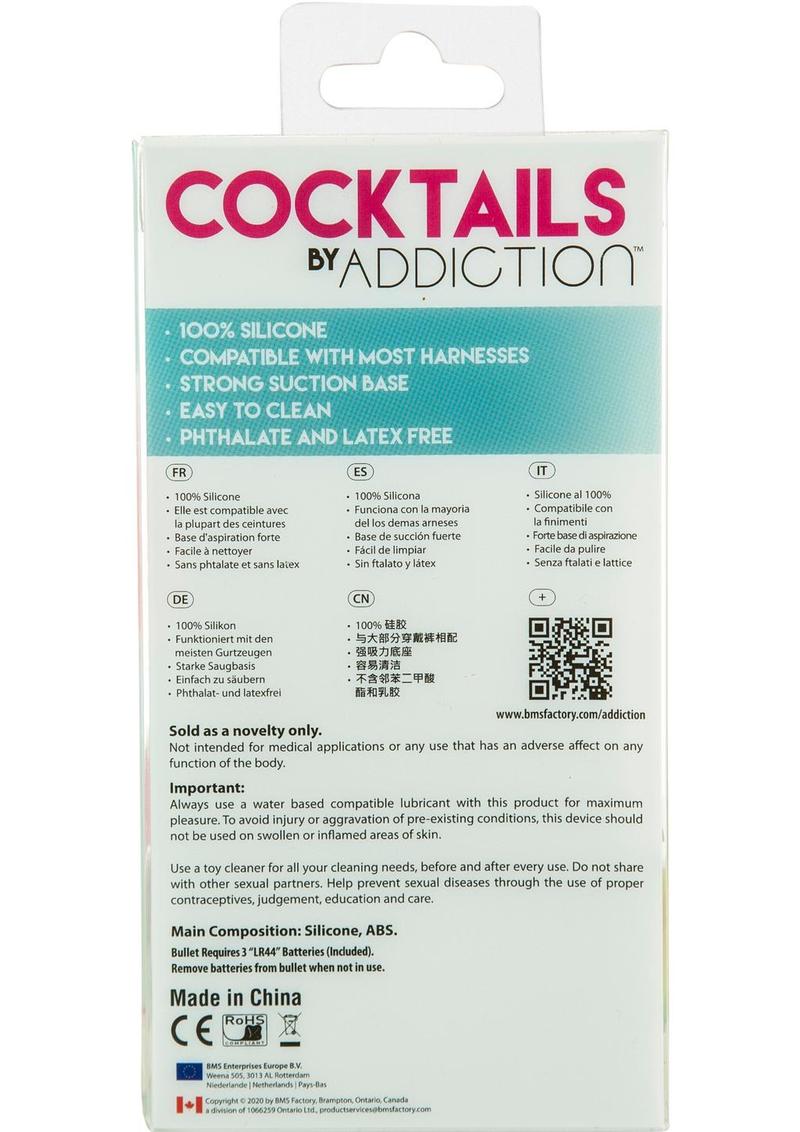 Addiction Cocktails Vibrating Silicone Dildo