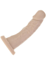 Addiction Toy Collection Edward Silicone Curved Dildo - Vanilla - 6in