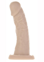 Addiction Toy Collection Edward Silicone Curved Dildo - Vanilla - 6in