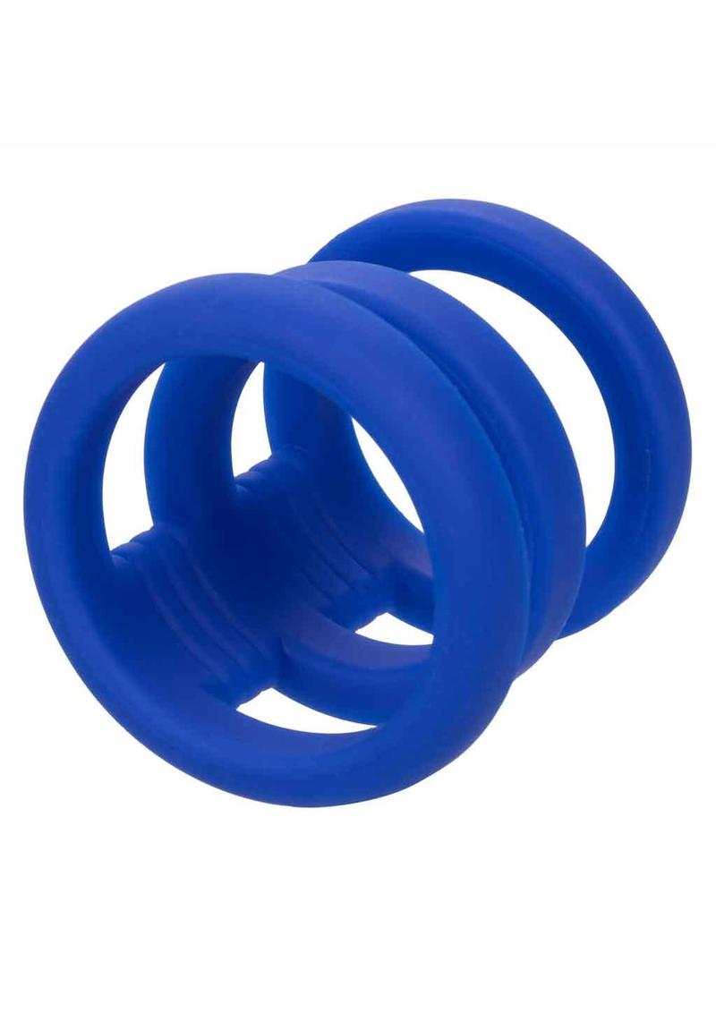 Admiral Triple Silicone Cock Cage - Blue