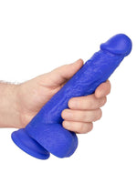 Admiral Vibrating Sailor Rechargeable Silicone Dildo - Blue - 7in