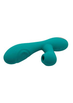 Alive Caribbean Shine Rechargeable Silicone Rabbit Vibrator - Blue