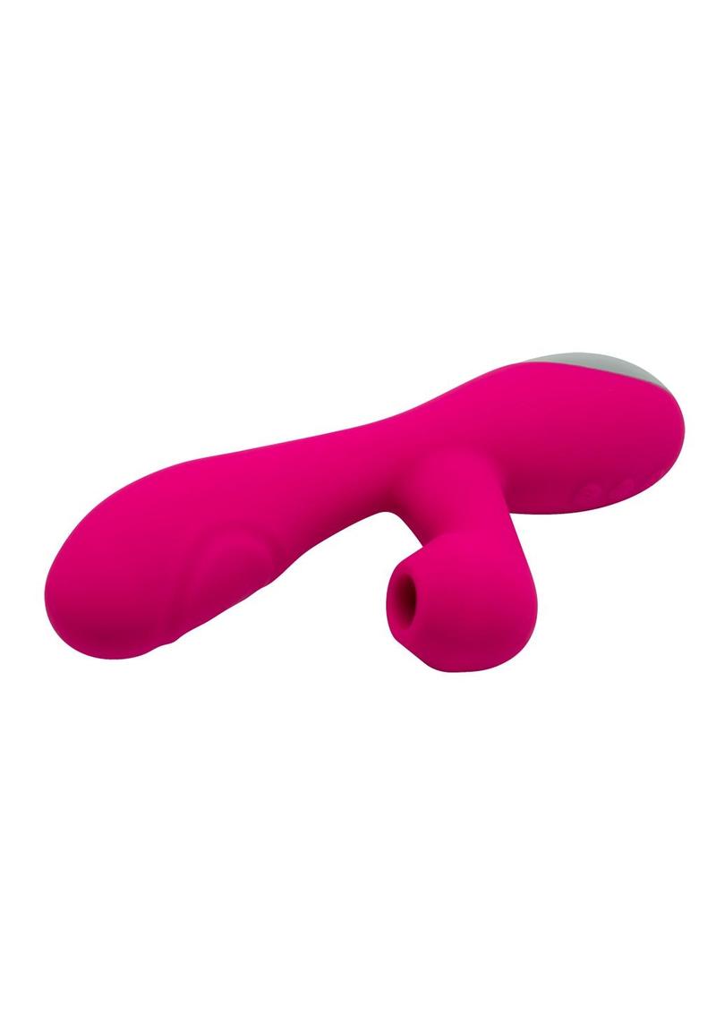 Alive Caribbean Shine Rechargeable Silicone Rabbit Vibrator - Pink