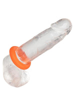 Alpha Liquid Silicone Prolong Cock Ring - Orange - Large