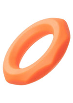 Alpha Liquid Silicone Sexagon Ring - Orange