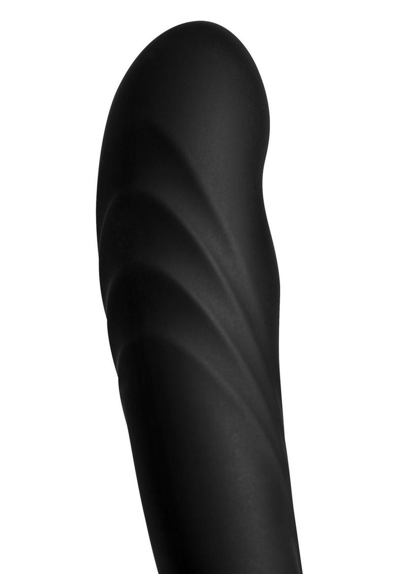 Alpha-Pro P-Trigasm 3-In-1 Silicone Prostate Stimulator - Black