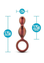 Anal Adventures Matrix Duo Loop Silicone Plug - Brown/Copper