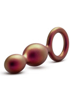 Anal Adventures Matrix Duo Loop Silicone Plug - Brown/Copper