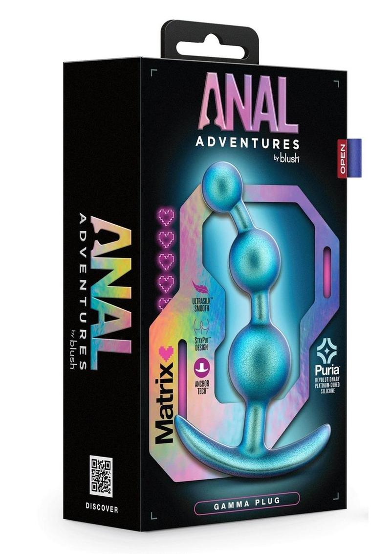 Anal Adventures Matrix Gamma Plug Silicone Anal Plug - Neptune