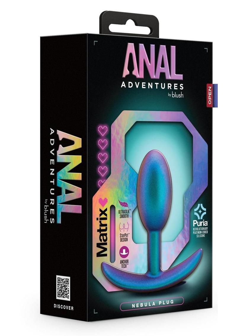 Anal Adventures Matrix Nebula Plug Silicone Anal Plug - Lunar