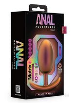 Anal Adventures Matrix Neutron Plug Silicone Anal Plug - Cosmic - Bronze/Copper