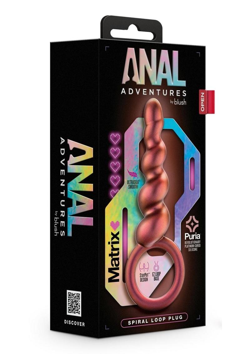 Anal Adventures Matrix Spiral Loop Silicone Plug