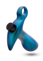 Anal Adventures Matrix Teleportation Plug Rechargeable Silicone Anal Plug - Lunar - Blue