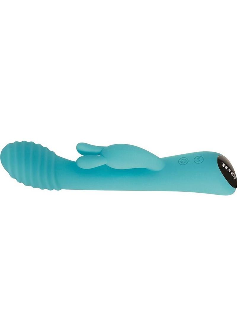 Aqua Bunny Rechargeable Silicone Rabbit Vibrator with 80 Functions