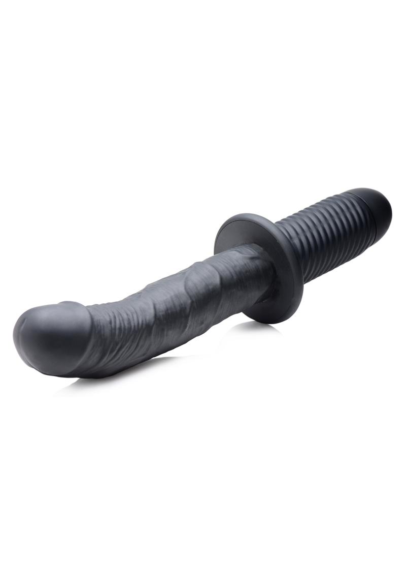 Ass Thumpers The Large Realistic Rechargeable Silicone Vibrator with Handle