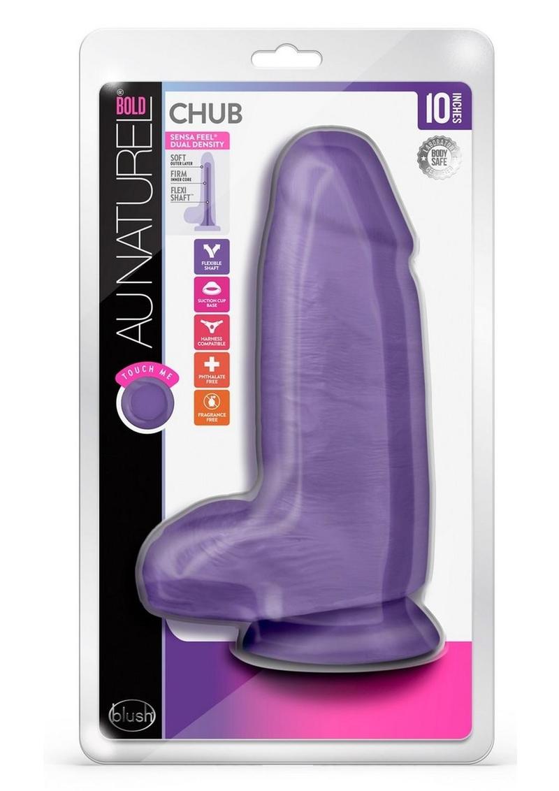 Au Naturel Bold Chub Dildo with Suction Cup and Balls