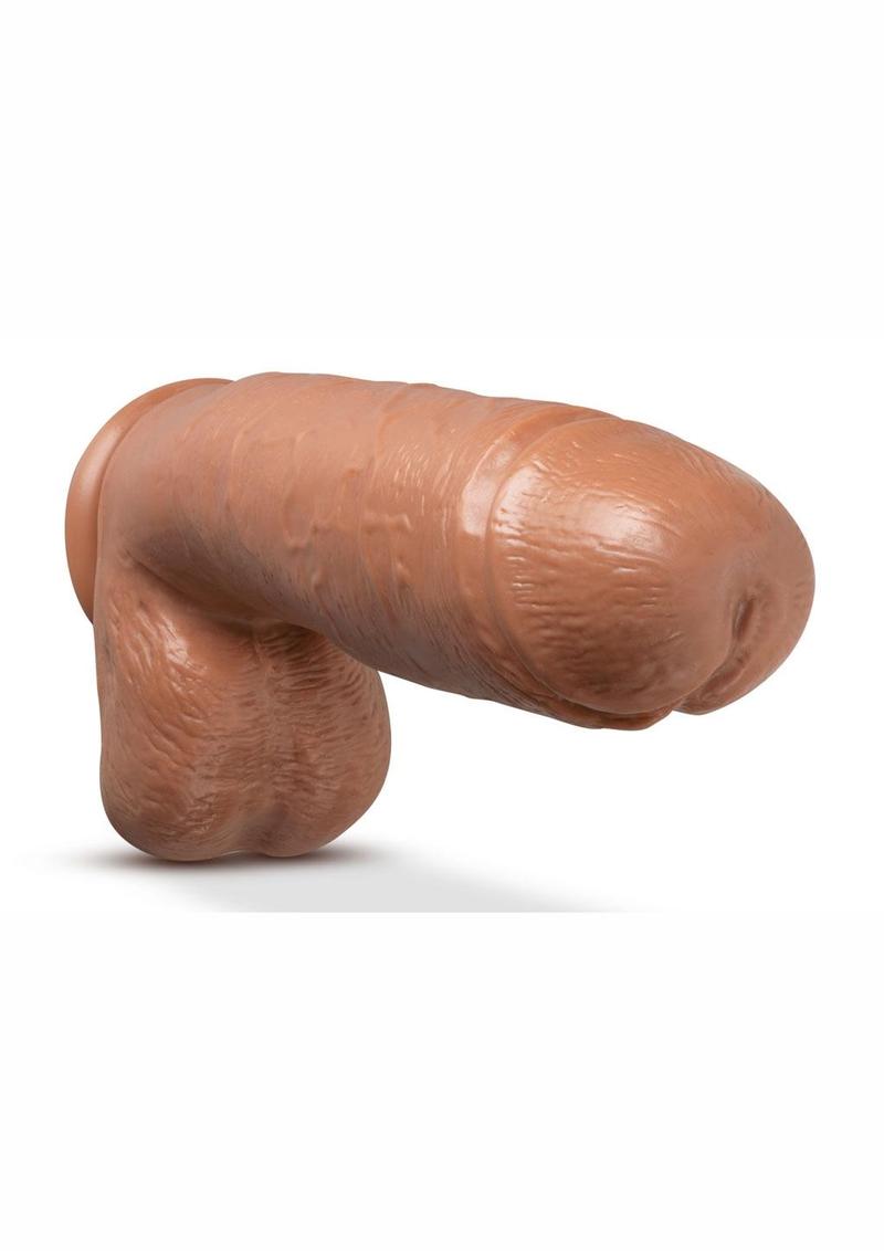 Au Naturel Huge Sensa Feel Dildo with Suction Cup - Caramel/Mocha - 10in