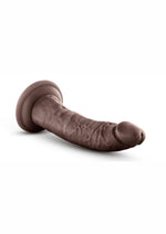 Au Naturel Jack Dildo with Suction Cup - Chocolate - 7in