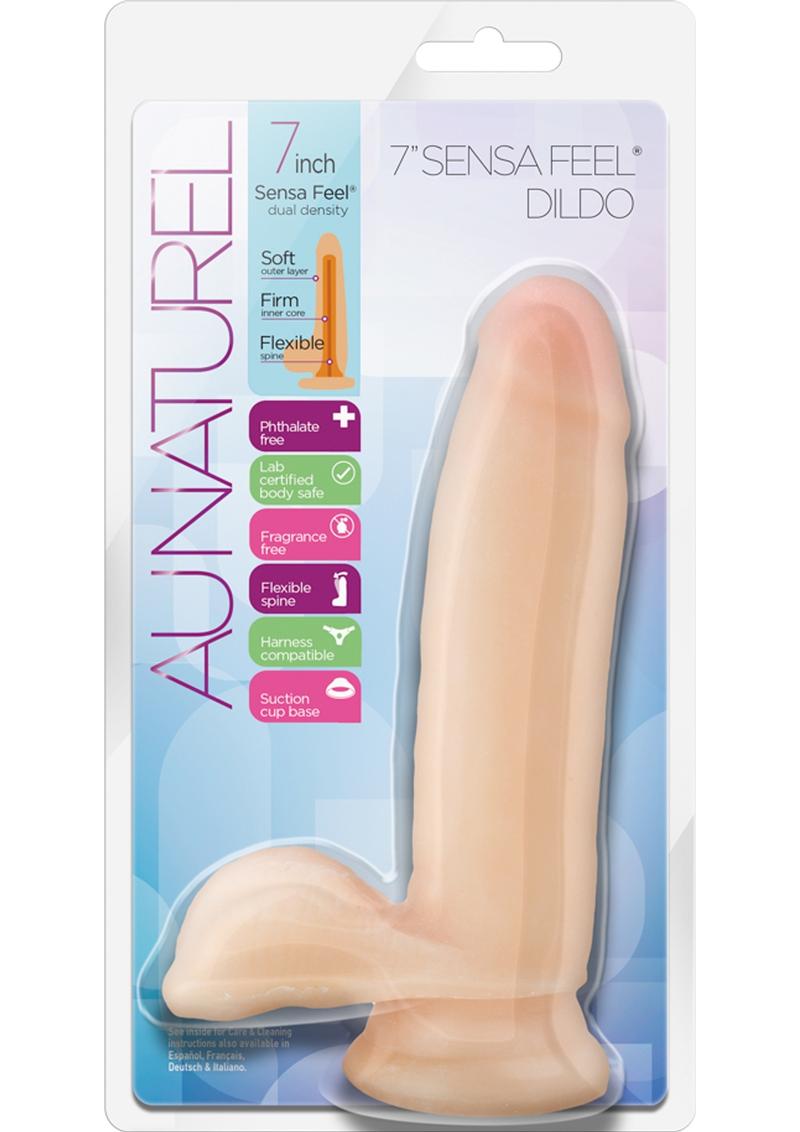 Au Naturel Sensa Feel Dildo with Balls