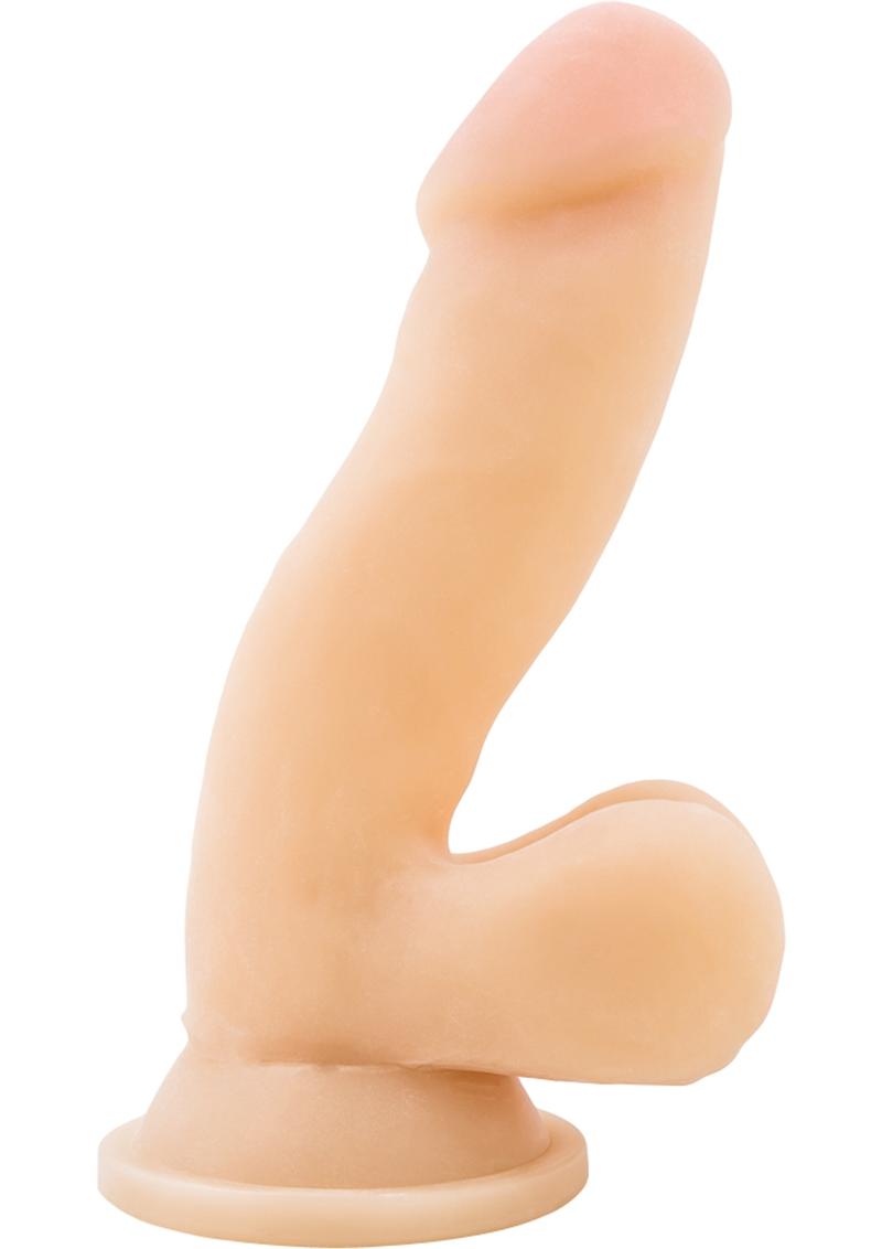 Au Naturel Sensa Feel Dildo with Suction Cup - Vanilla - 6.5in