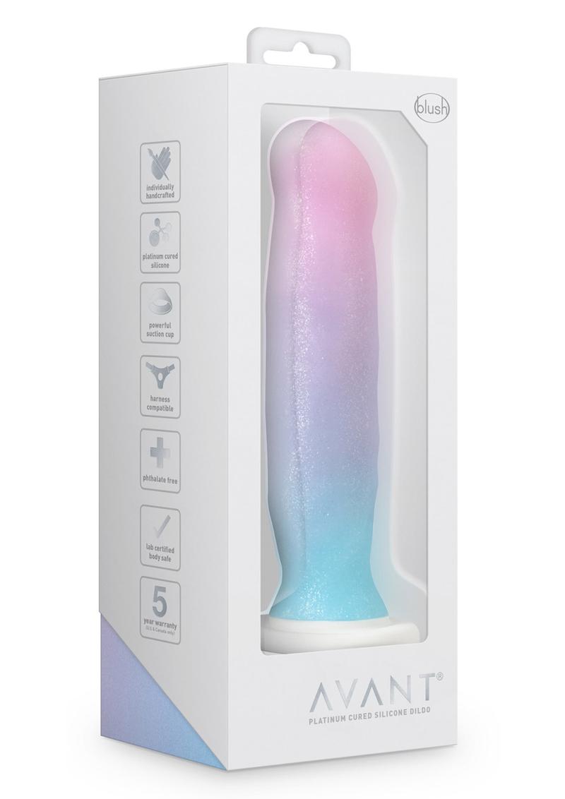 Avant D17 Lucky Silicone Dildo - Multicolor - 8in