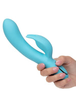 Azure Collection Bunny G Rechargeable Silicone Vibrator - Blue