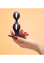 B Balls Silicone Anal Stimulator - Dark