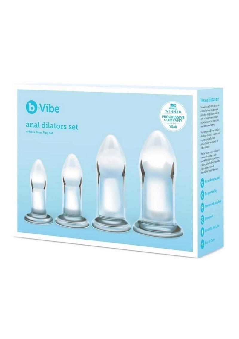 B-Vibes Anal Dilators Glass Plug