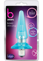 B Yours Basic Vibrating Butt Plug - Blue