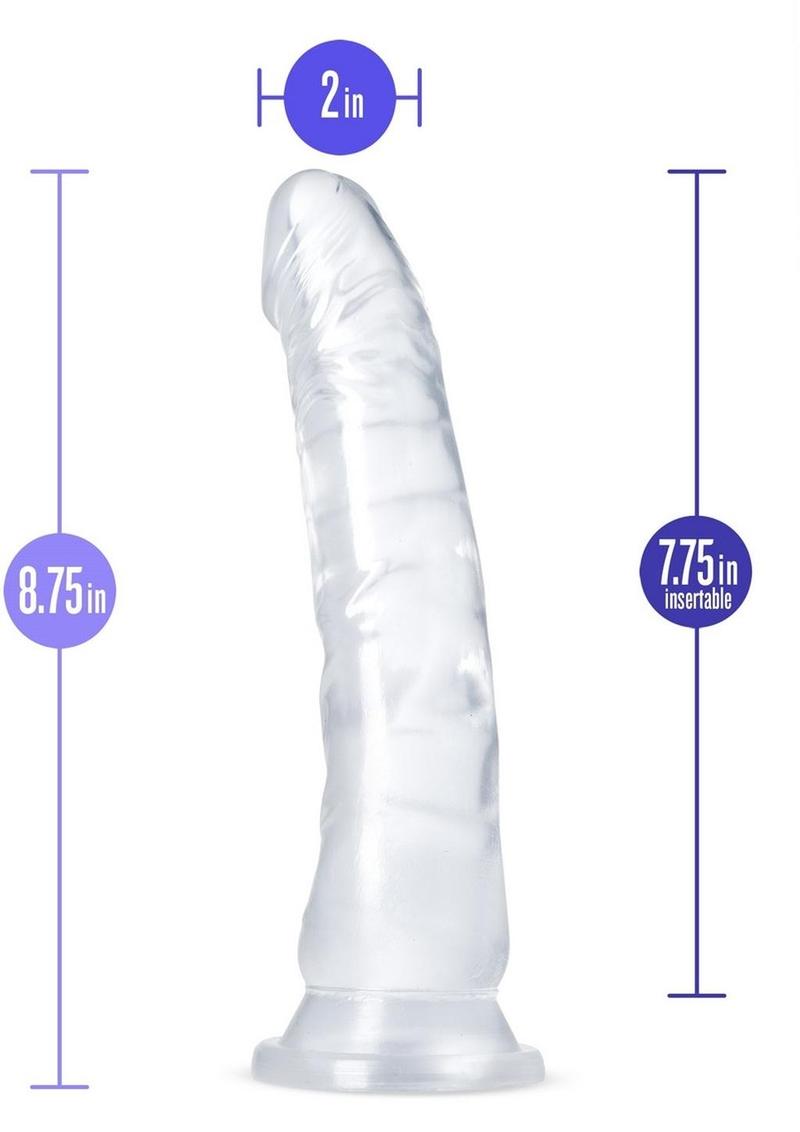 B Yours Diamond Glisten Dildo - Clear - 8.75in