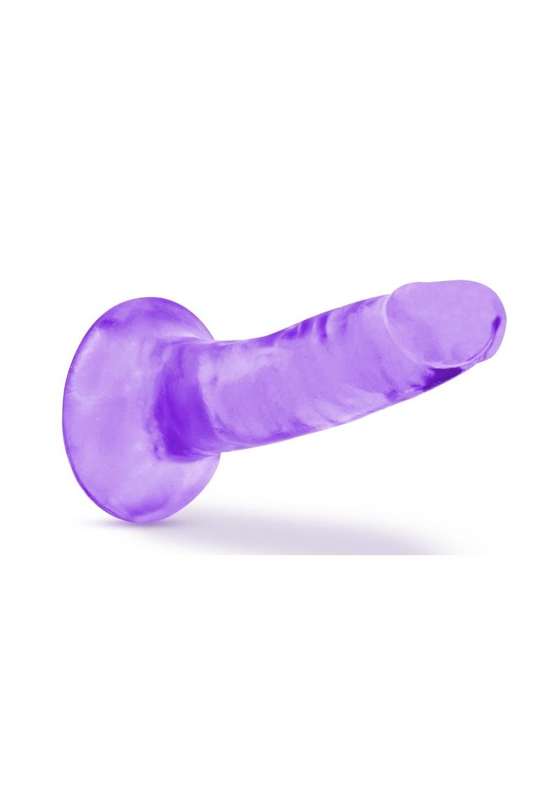 B Yours Plus Hard N' Happy Realistic Dildo - Purple - 5.5in