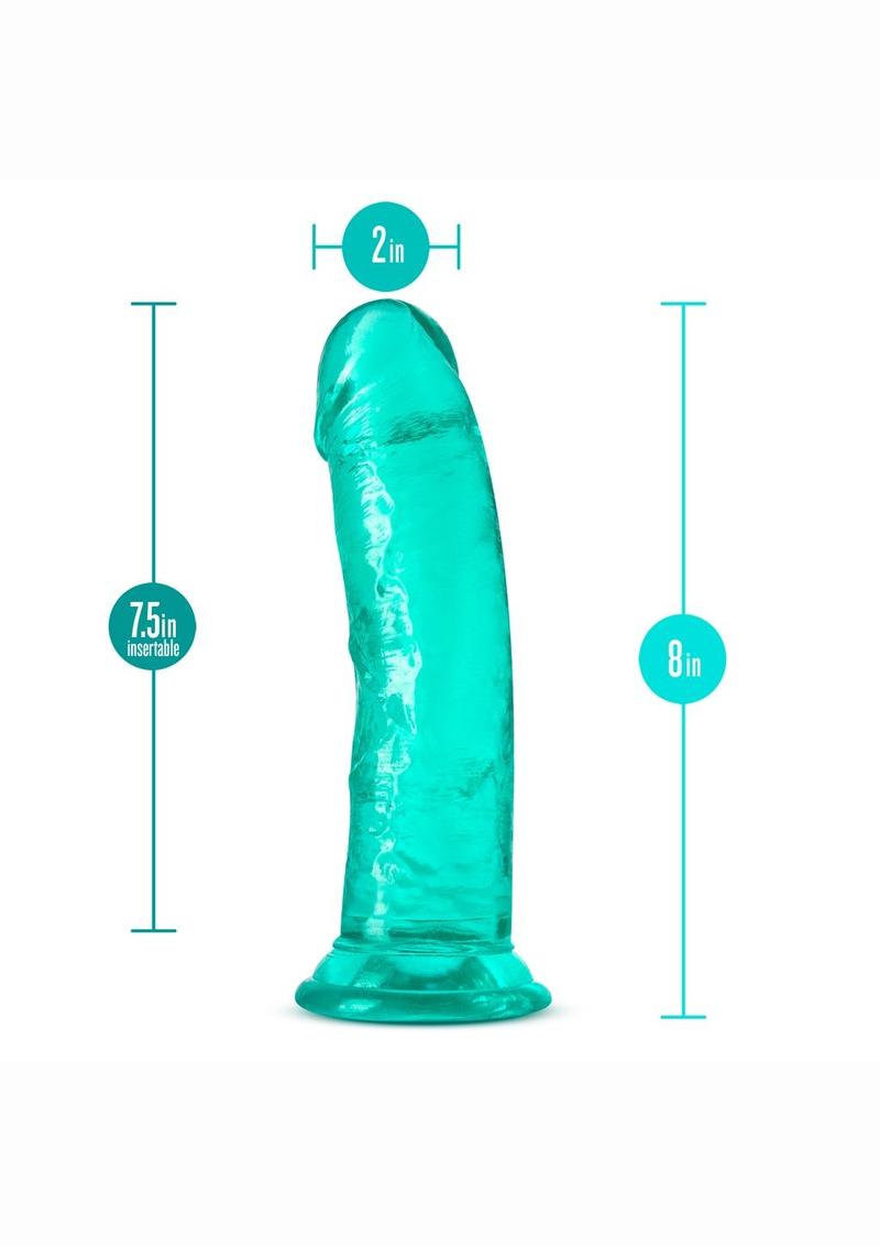 B Yours Plus Roar N' Ride Realistic Dildo - Teal - 8in