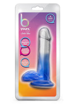 B Yours Stilla Blue Dildo - Blue/Clear - 6in