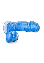 B Yours Sweet N' Hard 1 Dildo with Balls - Blue - 7in