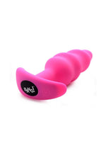 Bang! 21x Vibrating Silicone Rechargeable Swirl Butt Plug with Remote Control - Pink