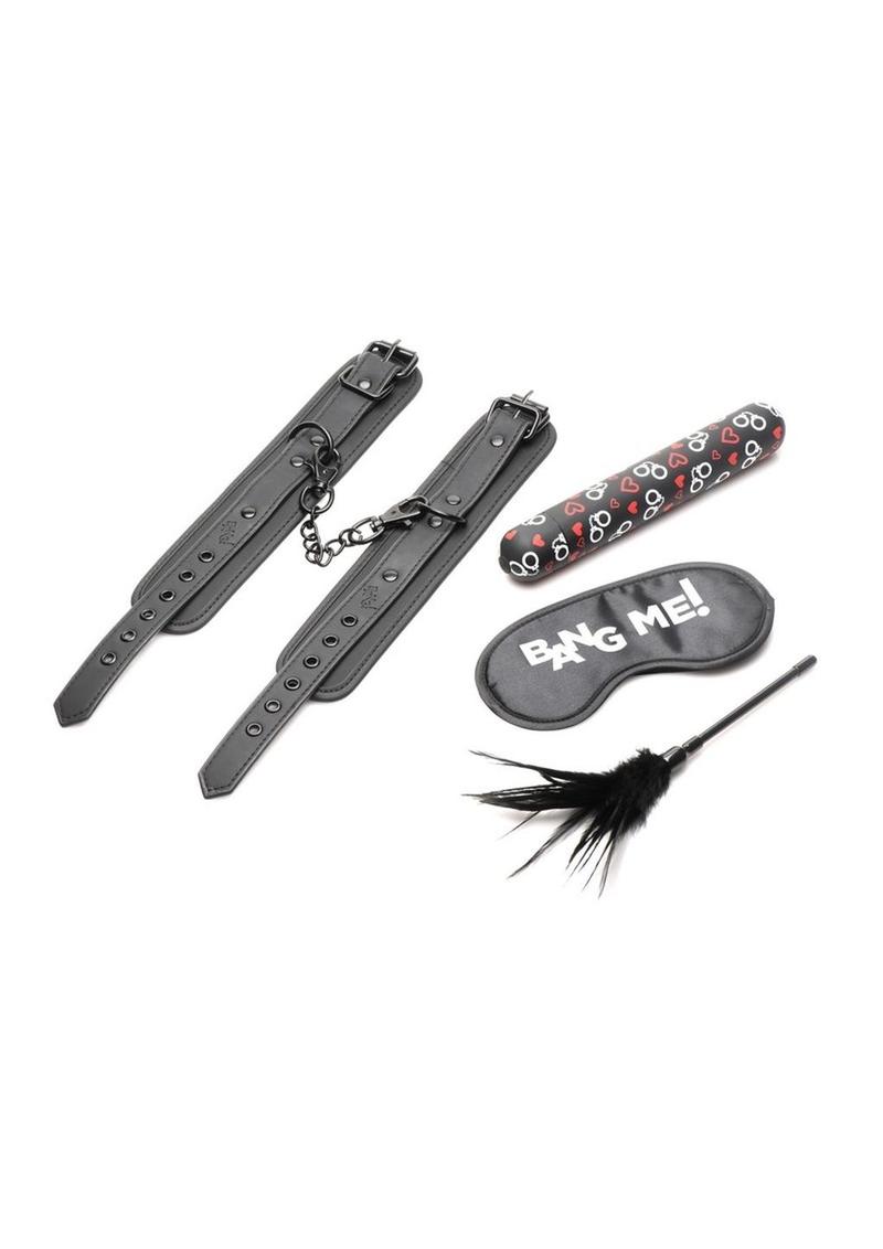 Bang! Bondage Kit - XL Bullet, Cuffs, Tickler, and Blindfold