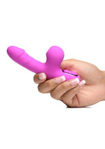 Bang! Mini Suction Rabbit Silicone Rechargeable Vibrator - Purple