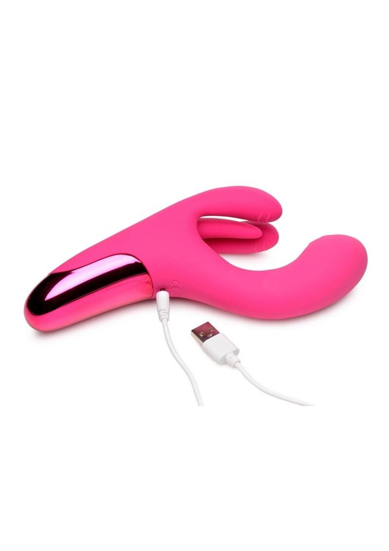 Bang! Triple Rabbit Silicone Vibrator - Pink