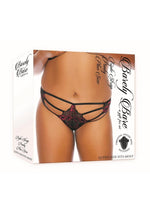 Barely Bare Triple Strap Panty - Black - Plus Size/Queen