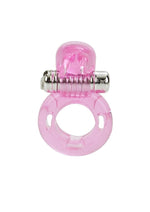 Basic Essentials Bunny Enhancer Vibrating Cock Ring with Clitoral Stimulation