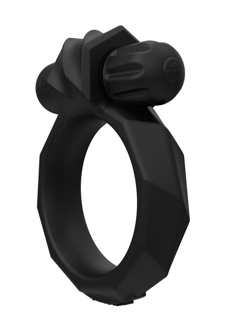 Bathmate Maximus Vibe 55 Rechargeable Silicone Cock Ring - Black