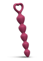 Bing Bang Silicone Anal Beads - Plum Star/Purple - Medium