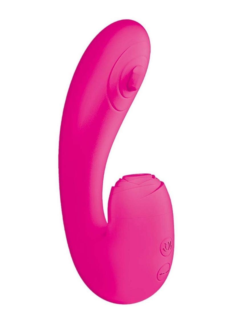 Blaze Suction Thumper Rechargeable Silicone Vibrator Clitoral Stimulator