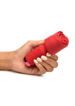 Bloomgasm Pleasure Rose-Petite Mini Silicone Rechargeable Rose Wand - Red